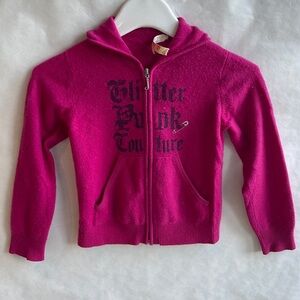 ORIGINAL and RARE JUICY COUTURE BABY Cashmere Pink Sweater Size 6